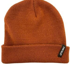 Furtalk Orange Cuffed Beanie Hat